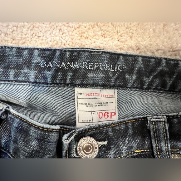 Banana Republic Blue Denim Jeans Size 6P - Picture 2 of 6